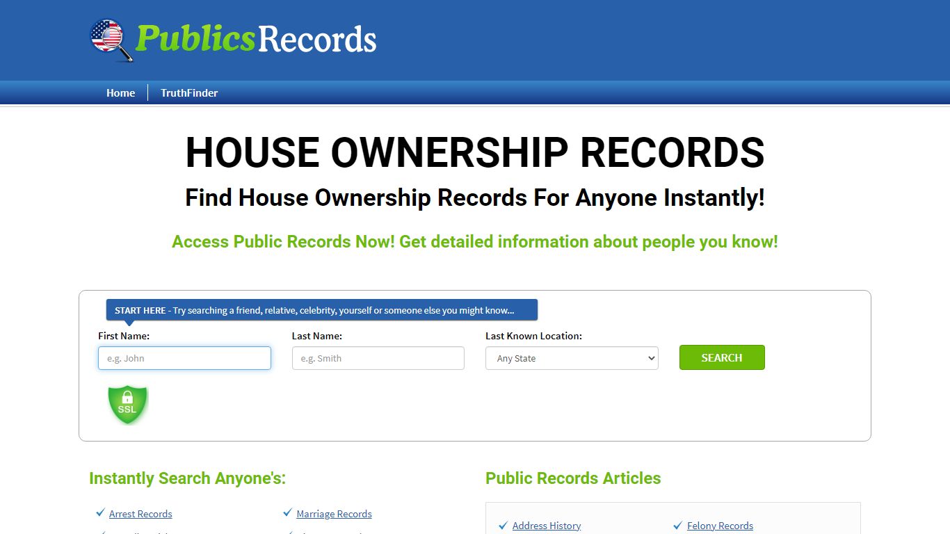 Find House Ownership Records For Anyone